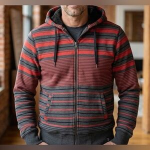 Machine Men’s Winter Plaid Hoodie L